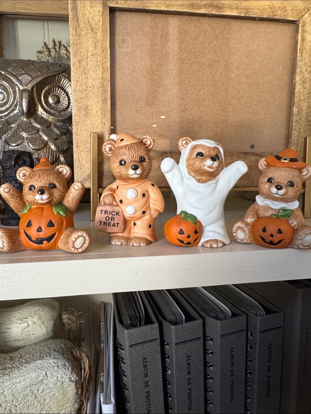 Vintage HOMCO set of Halloween Bears #5311